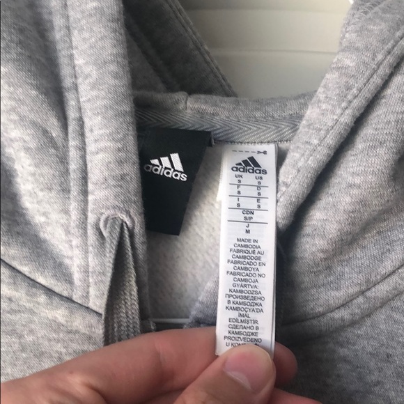 Adidas Essential 3 Stripe Full-Zip Hoodie - Picture 2 of 2